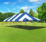 TentandTable 20' x 40' Premium Canopy Tent, Blue/White, Outdoor Pole Tent, 80-160 Person Capacity for Parties, Weddings, Events, Commercial and Residential Use, Large Heavy Duty Vinyl Canopy Tents TentandTable