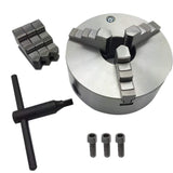 3 Jaw Lathe Chuck Manual Chuck 3" K11-80 Self-centering Lathe Drilling Part 80mm Total 2 Set of Jaws findmall
