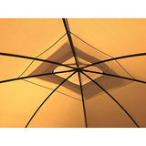Garden Winds Replacement Canopy for The Windsor Gazebo Models L-GZ717PST-C, A111001701, 810213583 - Riplock 350 - Beige Garden Winds