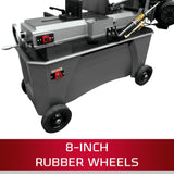 JET 7" x 12" Deluxe Horizontal/Vertical Bandsaw, 3/4 HP, 115/230V 1Ph (Model HVBS-712D) Jet