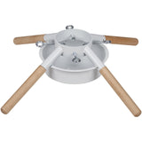 Blissun Christmas Tree Stand for Real Trees, Fits up to 8FT, Xmas Tree Holder and Base Stand, White Blissun