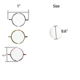 Dielianyi Blank Sublimation Watch Charms for Smartwatch Bands Personalized Sublimation Watch charm Blank set (Set of 10) (Round) Dielianyi