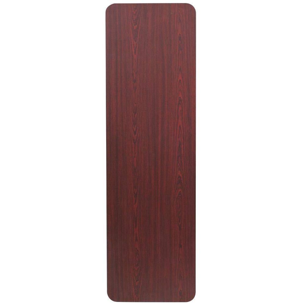 Flash Furniture Frankie 5-Foot Mahogany Melamine Laminate Folding Training Table Flash Furniture