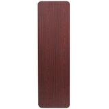 Flash Furniture Frankie 5-Foot Mahogany Melamine Laminate Folding Training Table Flash Furniture