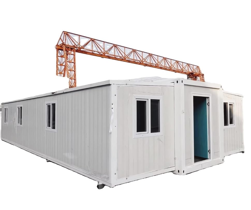 Tiny House 40FT, Customizable 40FT Expandable Container House - Choose Bedrooms,Washrooms, Kitchens,Colors and Sizes.Spacious Design,Safety Construction,Comfortable Living,Mobility, White Patriot 5Lion Corporation