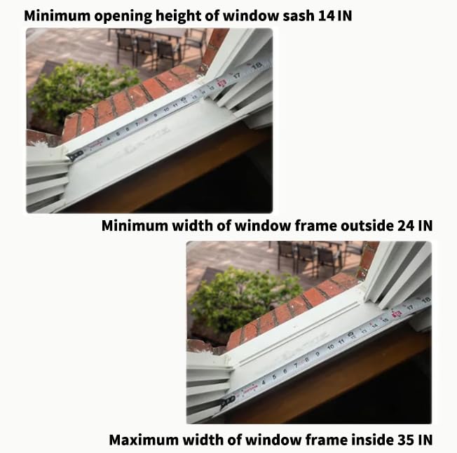 Window Cat Perch Catio, Wood Cat Window Box, Window Catio for Indoor Cats. Suitable Single Hanging Window with an Inner Diameter of The Window Frame with A Net Opening Width of 24-35 in. KGCCIZI. KGCCIZI