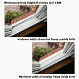 Window Cat Perch Catio, Wood Cat Window Box, Window Catio for Indoor Cats. Suitable Single Hanging Window with an Inner Diameter of The Window Frame with A Net Opening Width of 24-35 in. KGCCIZI. KGCCIZI