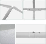 10x20 Carports Heavy Duty Car Port Waterproof Car Tent Metal Carport Party Tent with 6 Steel Legs,White PayLessHere