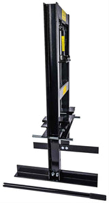 JEGS 6 Ton Hydraulic Shop Press - Lever-Action, Bench Top Hydraulic Press - Up to 18-Inch Working Range - Includes 2 Press Plates - Back Steel with JEGS Logo JEGS