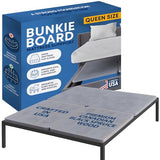 Greaton, Premium 38mm Split Wood Bunkie Board for Queen Size Bed - 4-Piece Under Mattress Support Board, Fully Assembled, Fabric Ventilation Cover - Replaces Wooden Slats or Box Spring for Bed Frames Greaton