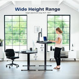VIVO Electric 71 x 30 in Standing Desk, Memory Height Adjustment, 1B Series, Holds 220 lbs, Light Wood Top White Frame, DESK-KIT-1W7C VIVO