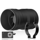 Hon&Guan 3 Inch Inline Marine Bilge Blower Fan with Speed Controller 130 CFM,Water Resistant and Low Noise for Marine Cabin Engine/Boat / 3D Printers/Laser Engravers Hon&Guan