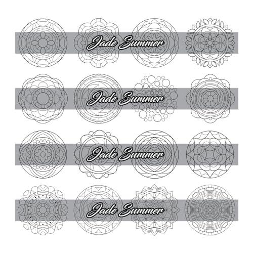 100 Mini Mandalas: A Mandala Coloring Book for Adults and Kids with Easy, Cute, and Tiny Designs for Stress Relief and Relaxation WoodArtSupply