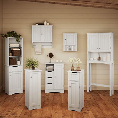 RiverRidge Ashland Slim Cabinet, White - WoodArtSupply