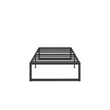 ZINUS ABEL 14 Inch Platform Bed Frame, Steel Slat Support, Easy Assembly, No Box Spring Needed, Eco Friendly WonderBox(TM) Packaging, Black, Twin ZINUS
