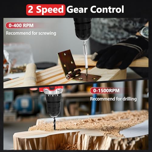 KingTool 276-Piece Tool Set Kit - Tool kit with 12V Cordless Power Drill Driver Toolbox Storage Case with Drawer, Drill Set Perfect for Homeowner, Diyer, Handyman KingTool