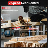 KingTool 276-Piece Tool Set Kit - Tool kit with 12V Cordless Power Drill Driver Toolbox Storage Case with Drawer, Drill Set Perfect for Homeowner, Diyer, Handyman KingTool