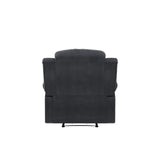 Relax-A-Lounger Drew 34.75" Manual Pull Handle Recliner, Modern Overstuffed, Pocket Coil Comfort, Soft Microfiber Fabric, Java Relax-A-Lounger