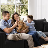 Novilla 106" Modular Sectional Sofa, Modern Cloud Sectional Couch with Smarts Coil™ Support, L-Shape Boneless Couch for Living Room Apartments Bedroom, No Assembly Required (3 Seater + 1 Ottoman) Novilla