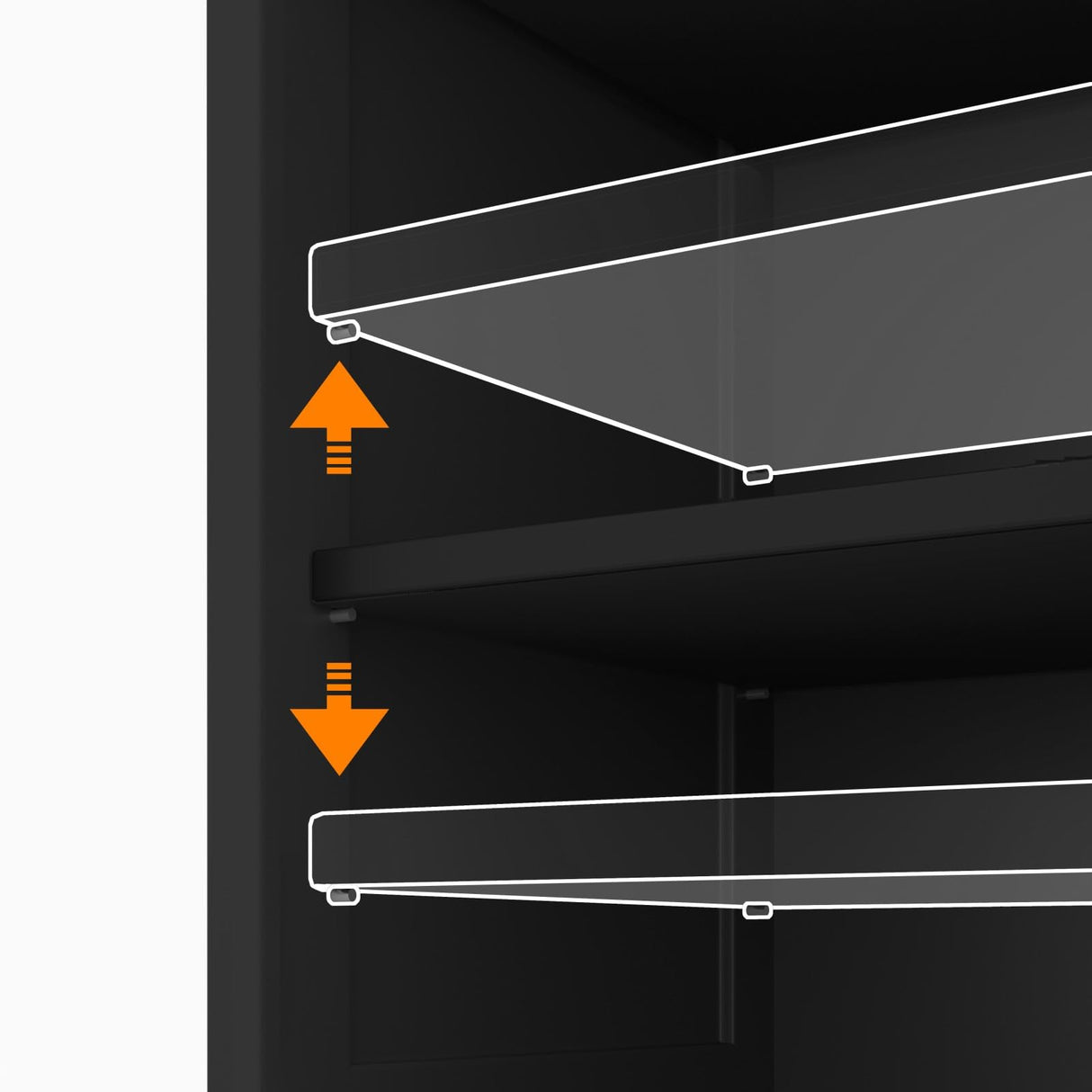 Irontar Freestanding Bathroom Cabinet with Doors, Bathroom Floor Cabinet with Drawer & Adjustable Shelf, Kitchen Cupboard, Storage Cabinet for Bathroom, Living Room, Entryway, Black CWG001H Irontar