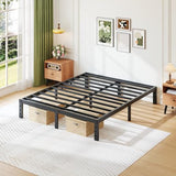 COMASACH 14 Inch King Size Bed Frame Supports up to 2000lbs, No Box Spring Needed, Platform with Heavy Sturdy Metal Steel, Easy Assembly, Under Bed Storage, Noise-Free, Non-Slip COMASACH