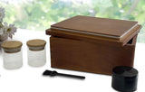 Misecrisa Stash Box with Tray - Large Wooden Box with Accessories Storage Stash Box Set - Decorative Wood Box for Herbs smell proof box (9.5inch) Misecrisa
