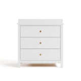Graco Sasha 3-Drawer Chest with Changing Table Topper (White) – GREENGUARD Gold Certified, Nursery Bedroom Wood Chest with Spacious Storage, Interlocking Drawer System, Pre-Installed Tracks Graco