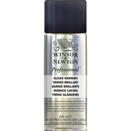 Winsor & Newton Professional Artists' Aerosols, Picture Varnish, Gloss, 400ml Winsor & Newton