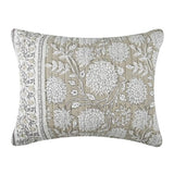 Levtex Home Adare Taupe Reversible Full/Queen Quilt Set (88x92in) and 2 Pillow Shams (26x20in) - Floral Bedding - Taupe White - Cotton Full/Queen Size Quilt Bedding Set - Lightweight, Soft, Pre-Washed Levtex Home