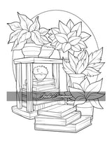 Stress Relief: Adult Coloring Book with Animals, Flowers, Fantasy, and More for Mindfulness and Relaxation WoodArtSupply