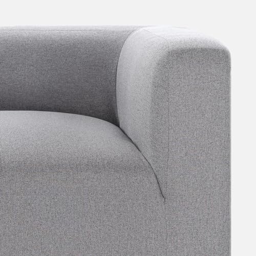 ZINUS Luca Reversible Chaise Sectional Sofa, Modern Style, Flexible Modular Design, Easy Tool-Free Assembly, Grey ZINUS