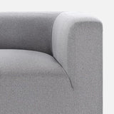 ZINUS Luca Reversible Chaise Sectional Sofa, Modern Style, Flexible Modular Design, Easy Tool-Free Assembly, Grey ZINUS