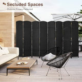 Room Divider 8 Panel 5.6 FT Tall Privacy Screen Waterproof Wood Frame Partition Room Dividers and Folding Privacy Screens Freestanding Wall Divider Indoor and Outdoor for Portable Room Separation PayLessHere
