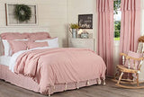 Piper Classics Farmhouse Ticking Stripe Duvet Cover Bedding, Red & Off-White, King 92x108, Comforter Cover w/Twill Ties, Soft, Comfortable, Farmhouse Bedroom Décor Piper Classics