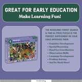 Mudpuppy Woodland Forest — 64 Piece Search & Find Puzzle Jigsaw Puzzle Featuring Diverse Woodland Animals and Over 40 Hidden Images to Find for Ages 4+ Mudpuppy