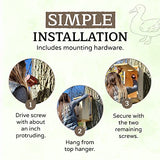 Made in USA, Premium Pine Wood Duck House, Ready to Install Nesting Box for Wood Ducks and Hooded Mergansers Applewood Outdoor