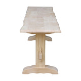 International Concepts Live Edge Bench, Brown IC International Concepts