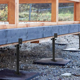 Wpbhk 3Pcs Roof Riser Brackets Kit, Roof Mount Brackets, Pergola Roof Beam Brackets, 3-1/2" Saddle Black Riser Wpbhk