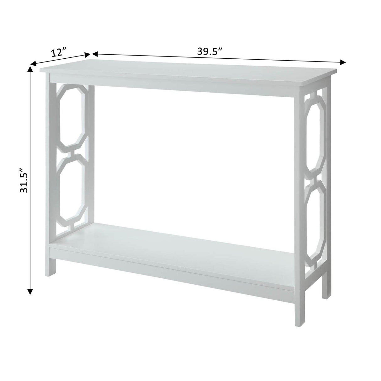 Convenience Concepts Omega Console Table, White Convenience Concepts