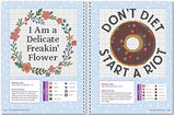 A Beginner's Guide to Cross-Stitch: 100 Inspirational, Funny, and Snarky Messages to Stitch WoodArtSupply