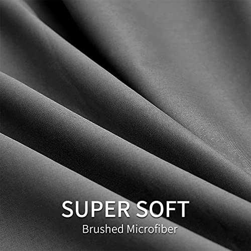 EaseHome Full Size Sheets - Extra Soft Full Sheets with 18-inch Deep Pocket, Premium Bedding Collection - Extra Soft Breathable Wrinkle Fade Stain Resistant Hypoallergenic - 4 Piece (Full, Black) EaseHome