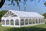 DELTA 40'x20 PVC Marquee Tents for Parties, Outdoor Wedding Party Tent, Heavy Duty Fire Retardard Waterproof Canopy, Outdoor Event Shelter Gazebo + 7 Storage Bags DELTA