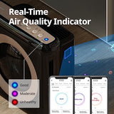 Coway Airmega AP-1512HHS App-Enabled Smart Technology, Compatible with Amazon Alexa True HEPA Air Purifier, Black/Bronze Coway