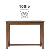 Linon Claridge Rustic Wood 36 inch Height Pub Table Linon