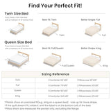 Love's cabin Queen Comforter Set Beige, 3-Piece 90% Polyester 10% Linen Blend Bedding Set, Linen-Look Textured Stripe, Down Alternative All-Season Comforter with Pillow Shams Love's cabin