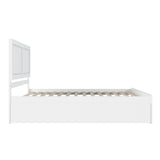 AFI, Canyon King Platform Bed with Matching Footboard & Twin XL Trundle, White AFI