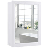 Tangkula Mirrored Bathroom Cabinet, Wall Mount Storage Organizer, Medicine Cabinet with Single Doors Tangkula
