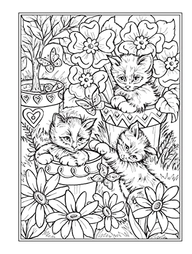 Creative Haven It's a Cat's World! Coloring Book (Adult Coloring Books: Pets) WoodArtSupply