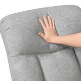 Lexicon Manual Double Recliner Loveseat for Living Room, Chenille Fabric Upholstered Reclining Sofa, Home Theater Seating, Easy Assembly, Recliner Love Seat Couch, Gray Lexicon