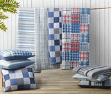 Nautica - Twin Quilt Set, Soft & Breathable Cotton Bedding with Medium Weight Feel, Reversible 2 Piece Bed Set with Matching Pillowcase (Galewood Blue) Nautica